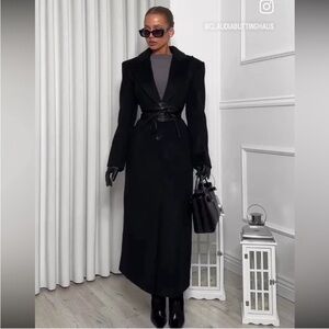 Zara black fitted Coat